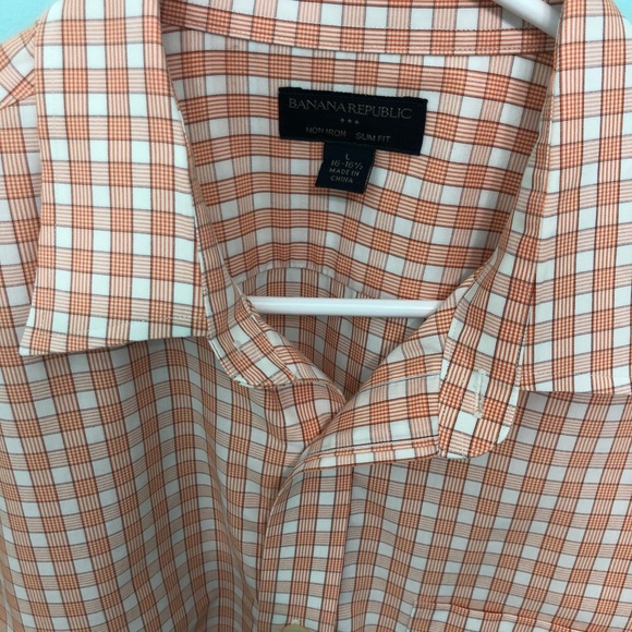 Banana Republic Men's Shirt Slim Fit Non Iron Sz L - Picture 4 of 16